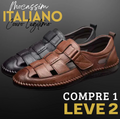 [PAGUE 1 LEVE 2] Mocassim Sandália Italiana de Couro Legítimo + BRINDE