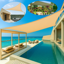 Toldo Impermeável Portátil Resistente com Proteção UV + Kit de Cordas