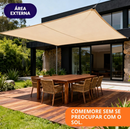 Toldo Impermeável Portátil Resistente com Proteção UV + Kit de Cordas